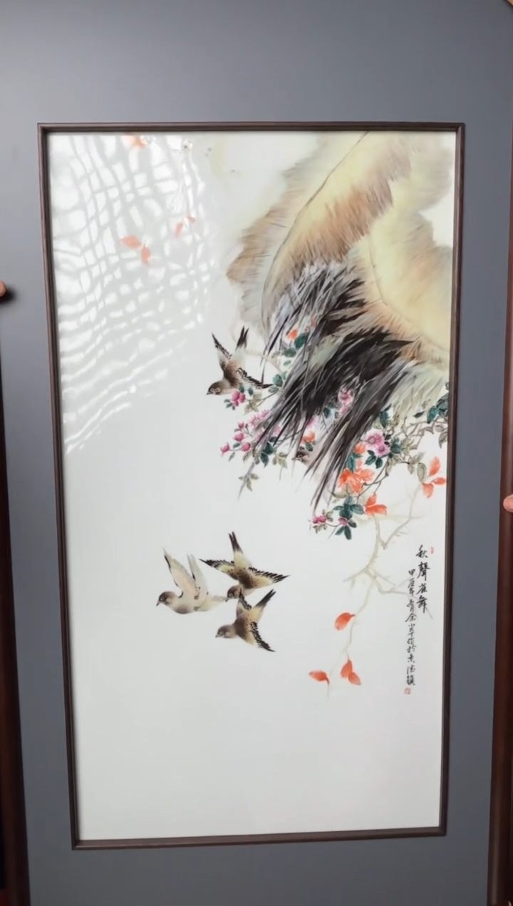 【闪购商品】瓷版画A91【人间瓷画】《操华英》