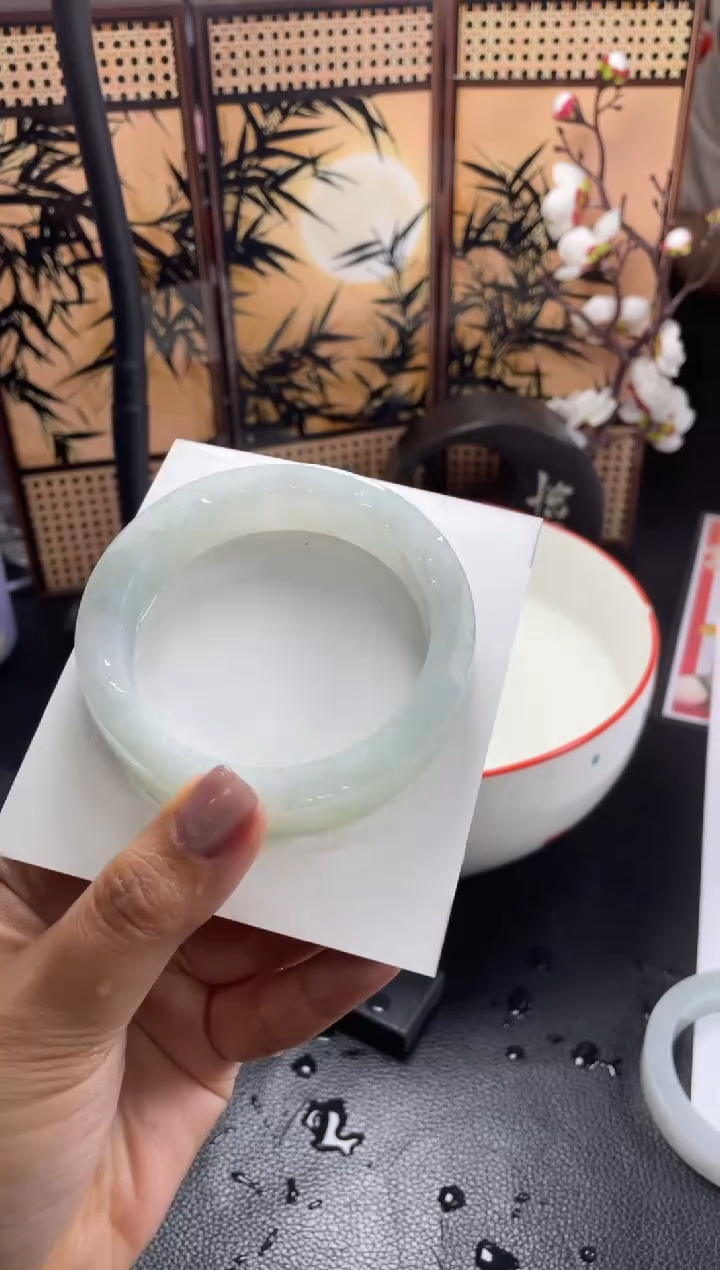 【闪购商品】定制翡翠手镯未镶嵌SZAJC03DZS（冰条）