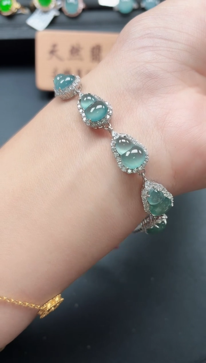 银S925镶嵌戒指翡翠111