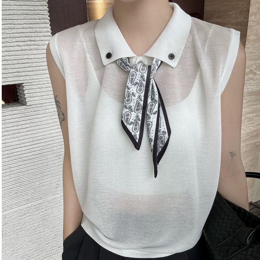 【安迪严选】2571法式夏季甜美洋气时尚百搭设计感小众短袖上衣