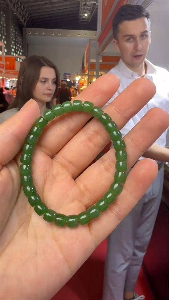 手链未镶嵌和田玉上海国际珠宝展假一罚十