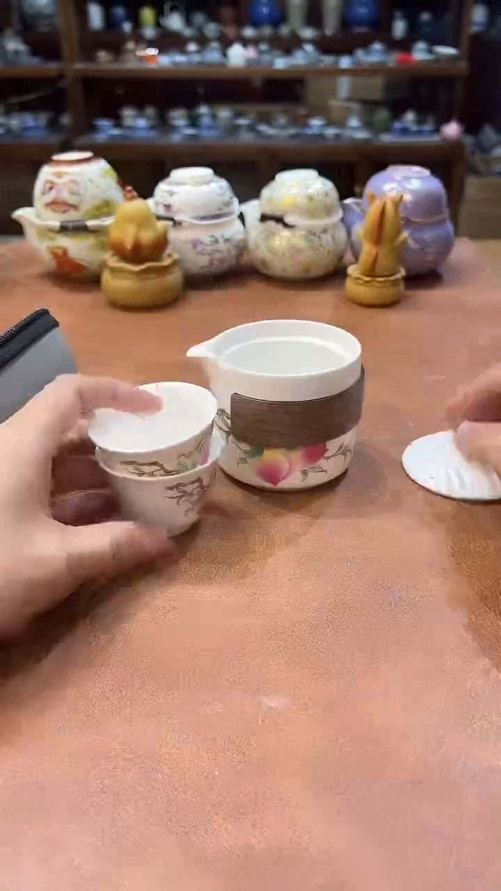 真的很便宜会开片的旅行茶具