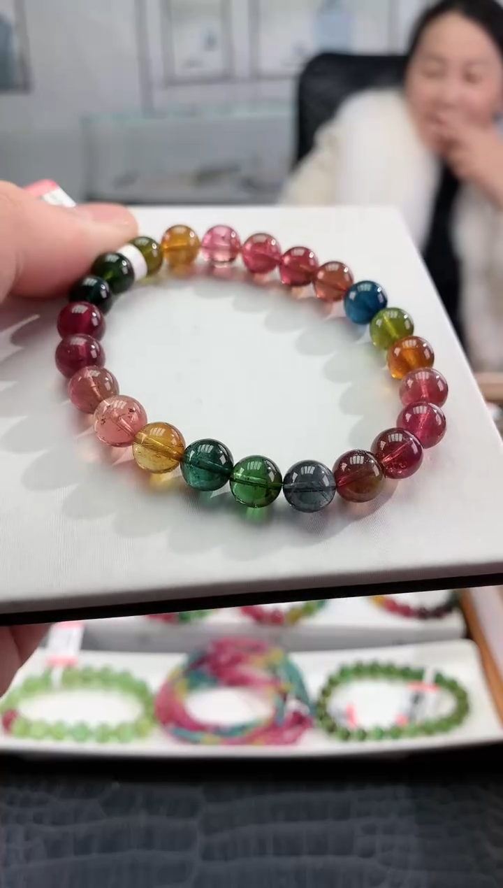 【闪购商品】碧玺手串未镶嵌多样性发一条