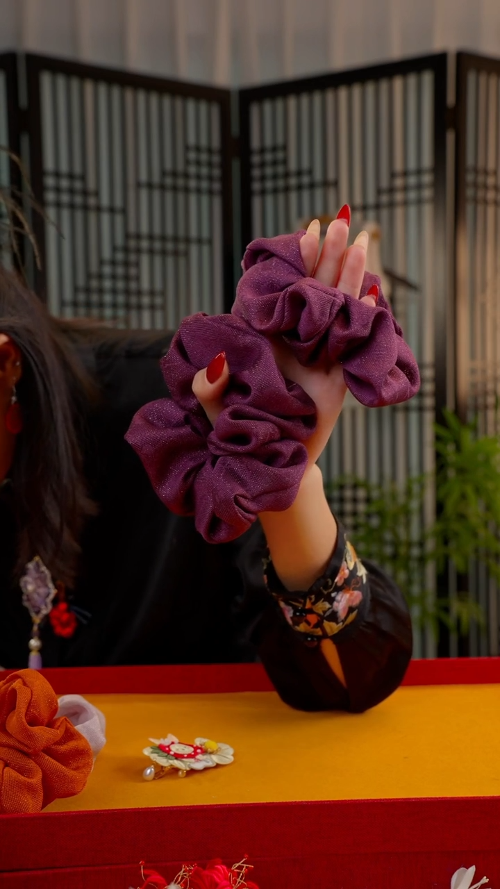 刺绣非遗绒花手工饰品