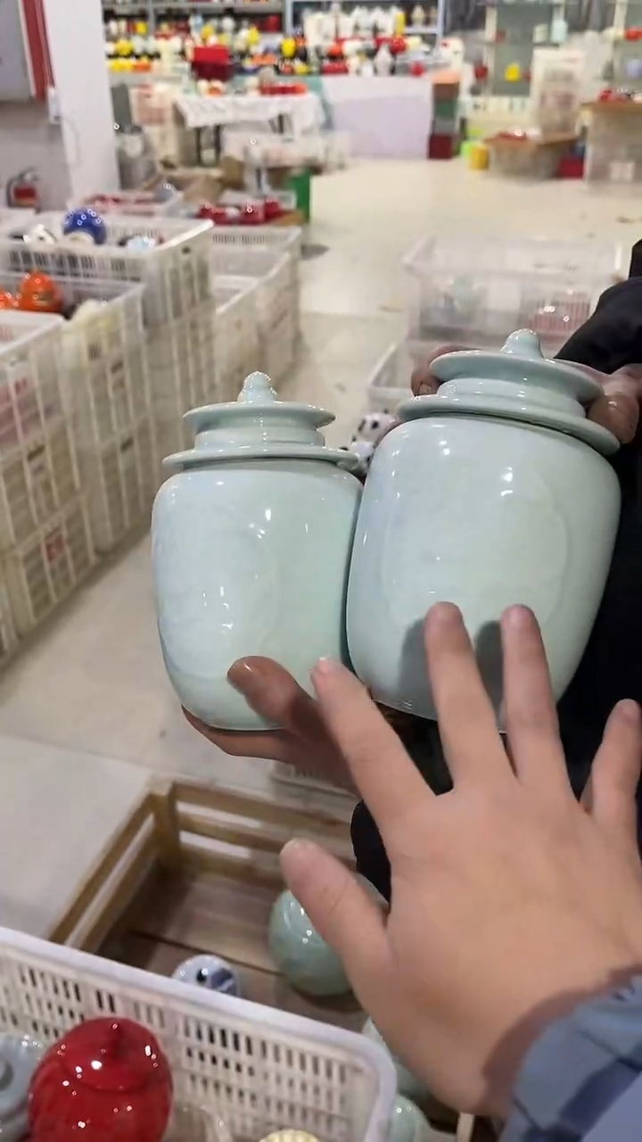 【闪购商品】摆件陶瓷茶叶罐罐密封罐