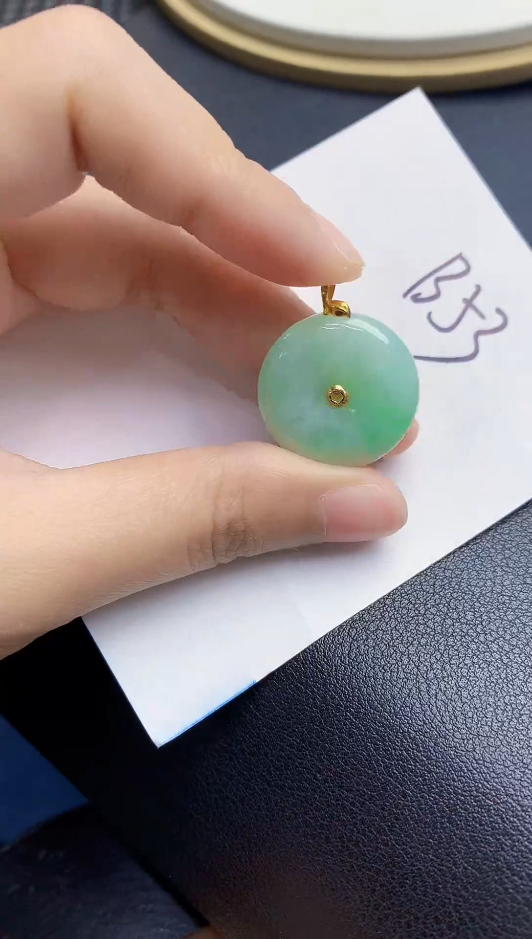 【闪购商品】翡翠颈饰18K金镶嵌000000000