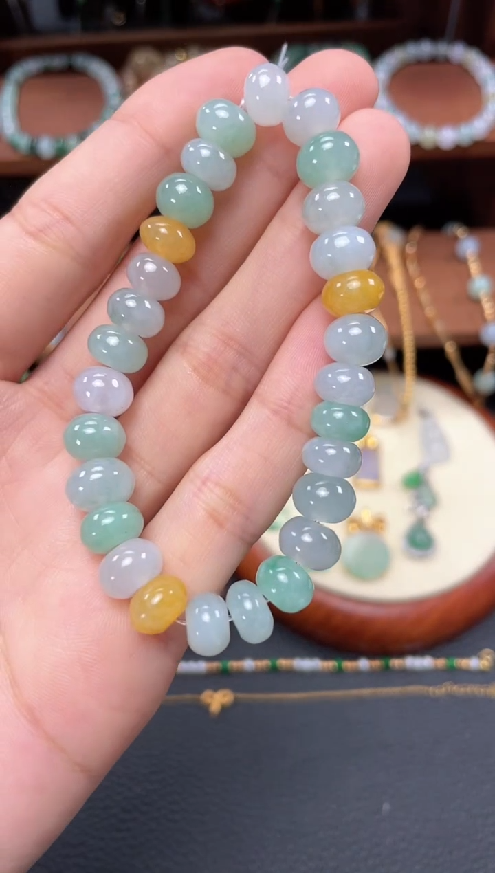 【闪购商品】翡翠套链未镶嵌一个  JK268