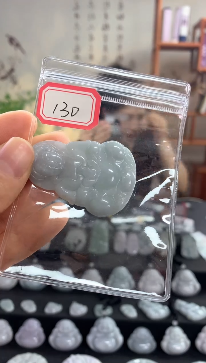 【闪购商品】翡翠颈饰未镶嵌观音130