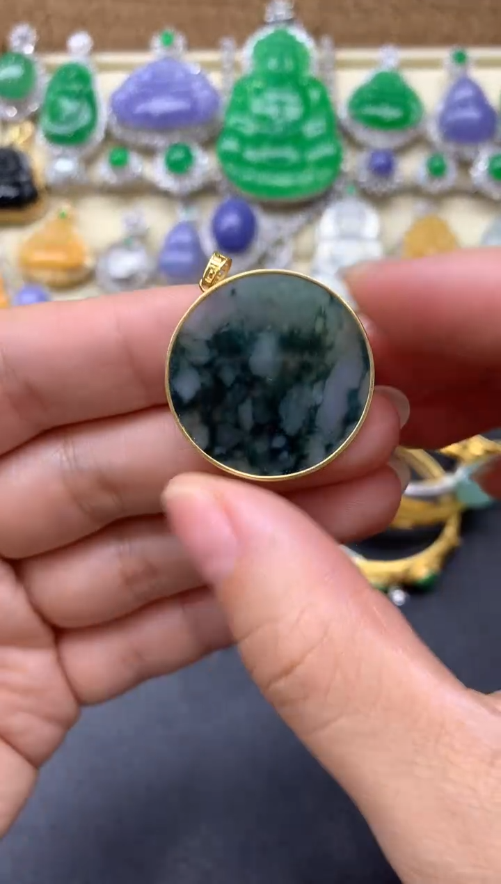 【闪购商品】翡翠颈饰18K金镶嵌71-中国好珍宝