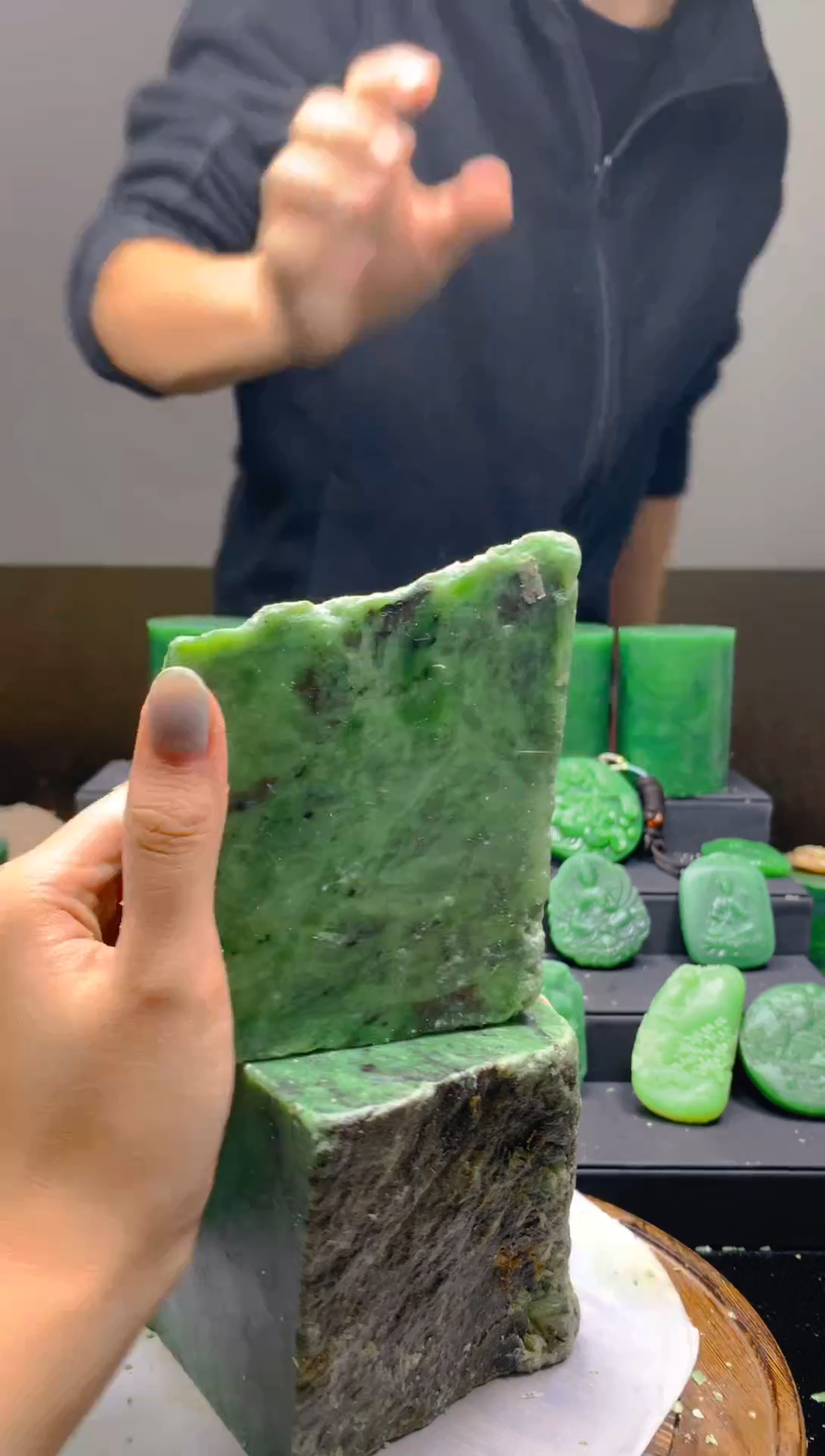 未镶嵌和田玉珠宝半成品1