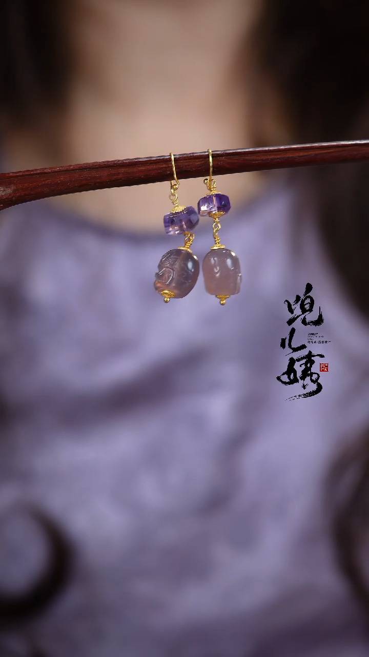 【闪购商品】玛瑙/玉髓耳饰未镶嵌DIY多样性发一