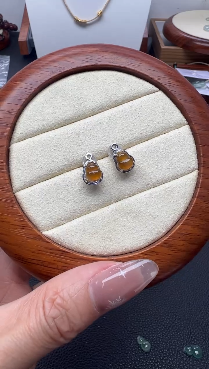 颈饰银S925镶嵌翡翠（13号）纯天然A货缅甸翡翠 