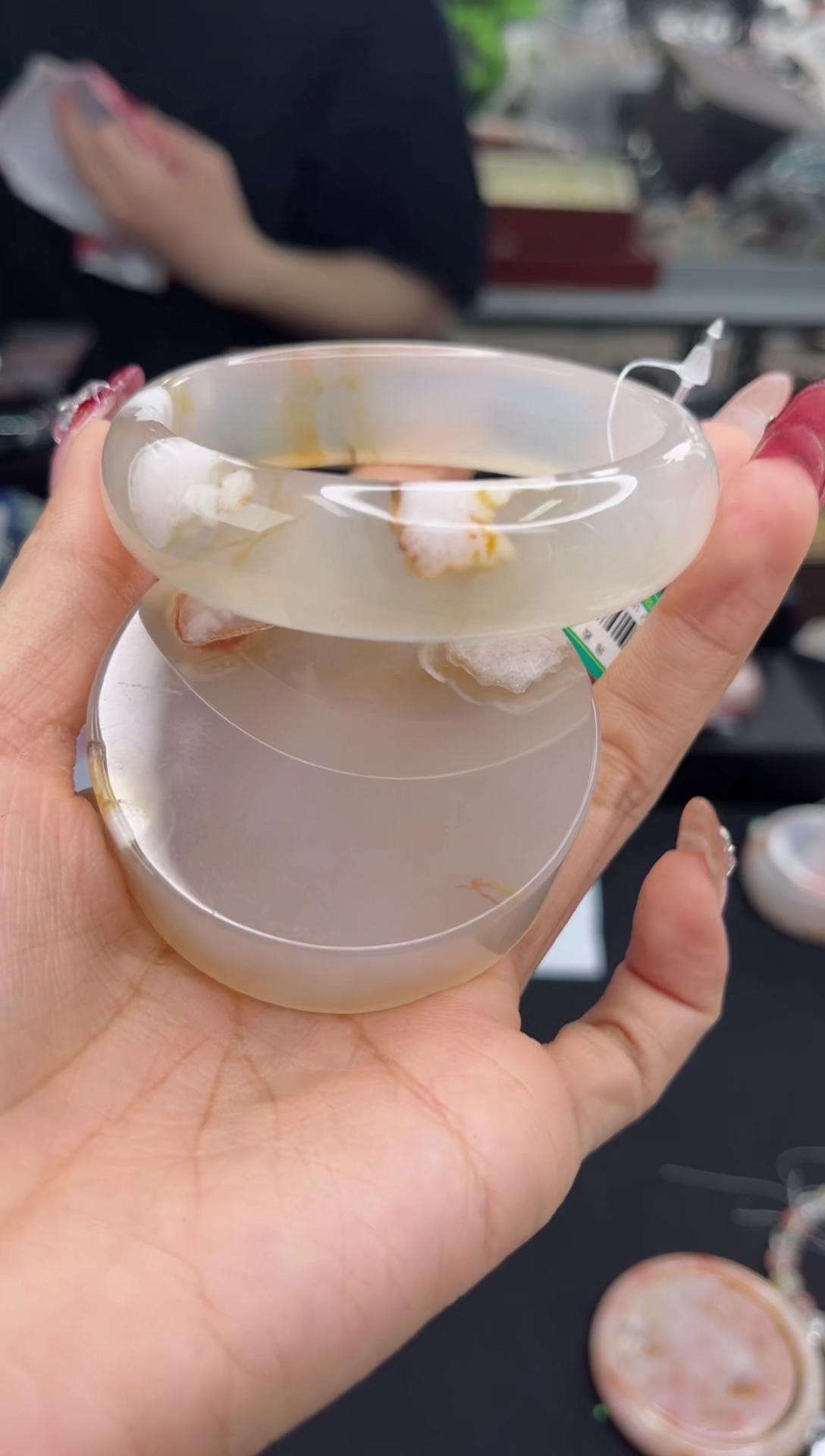 【闪购商品】石英质玉手镯未镶嵌58圈口（赠品镯心）3572386