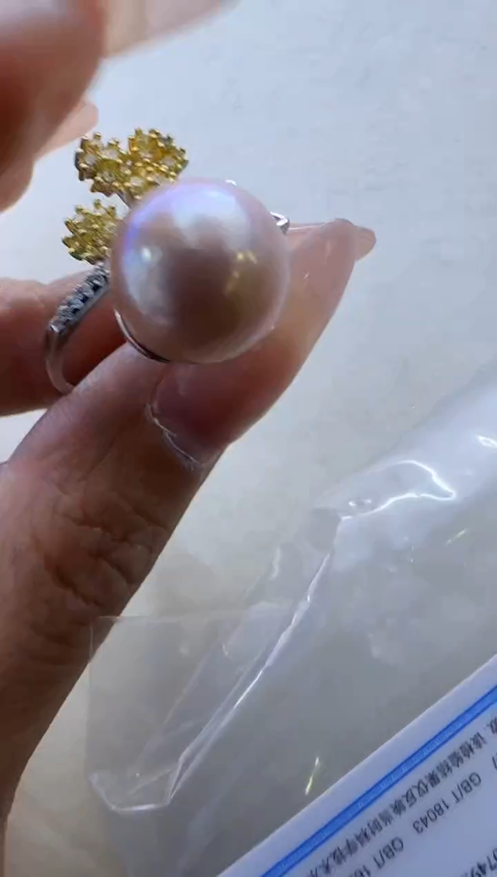 【闪购商品】淡水珍珠戒指银S925镶嵌374