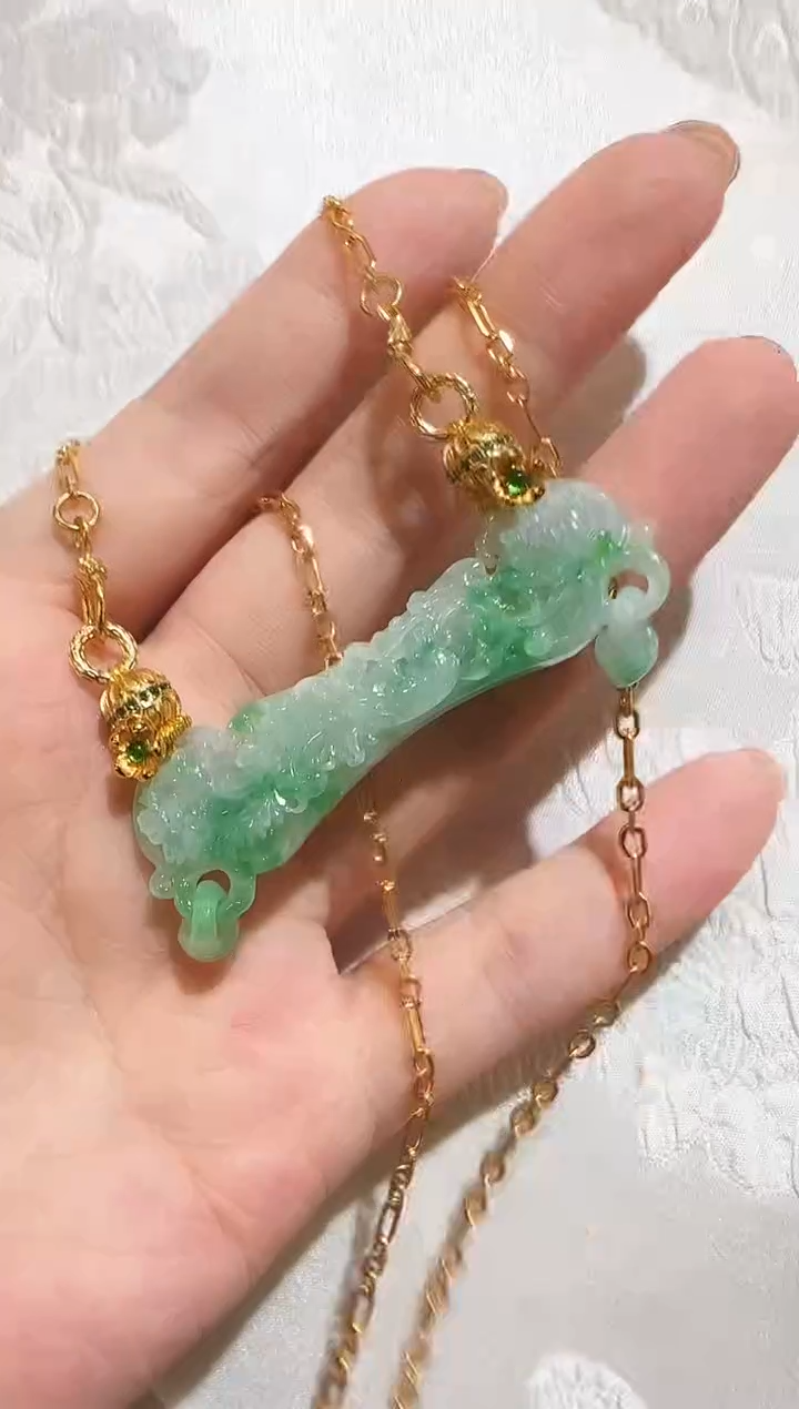 颈饰未镶嵌翡翠国风