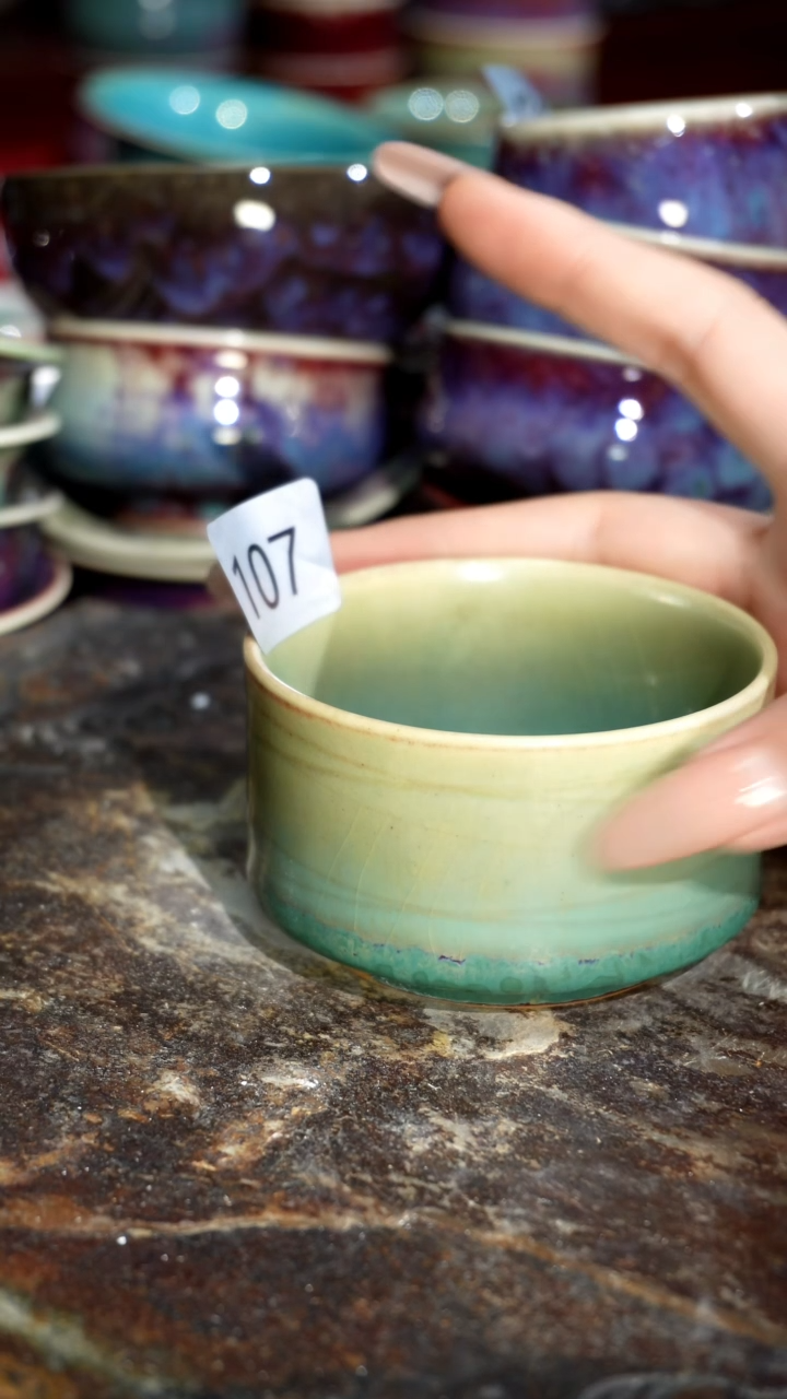 摆件精品窑变钧瓷茶器