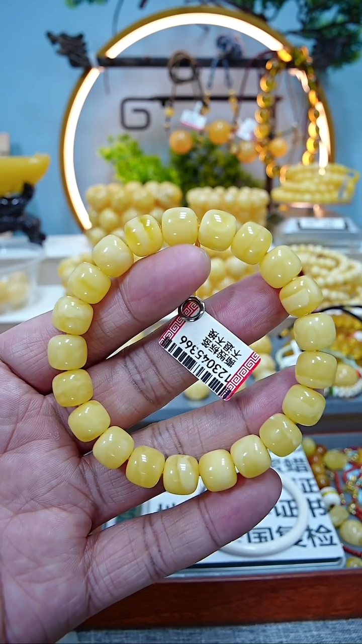 【闪购商品】蜜蜡手链未镶嵌10.5*****