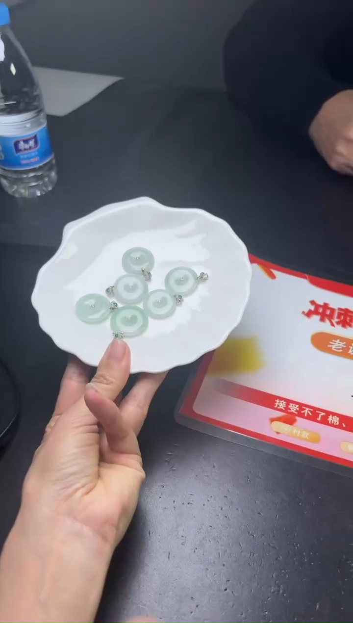 【闪购商品】翡翠挂件银S925镶嵌多样性发一件F619019