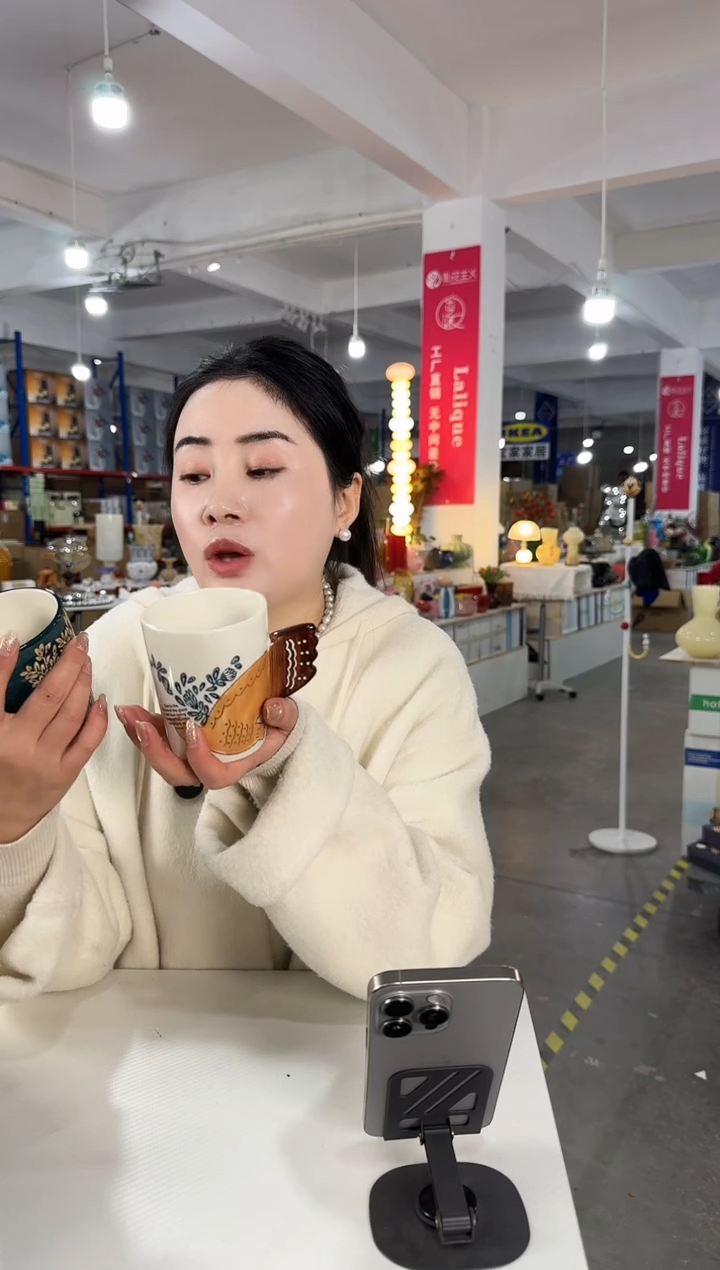 YS-手绘陶瓷小鸟情侣杯