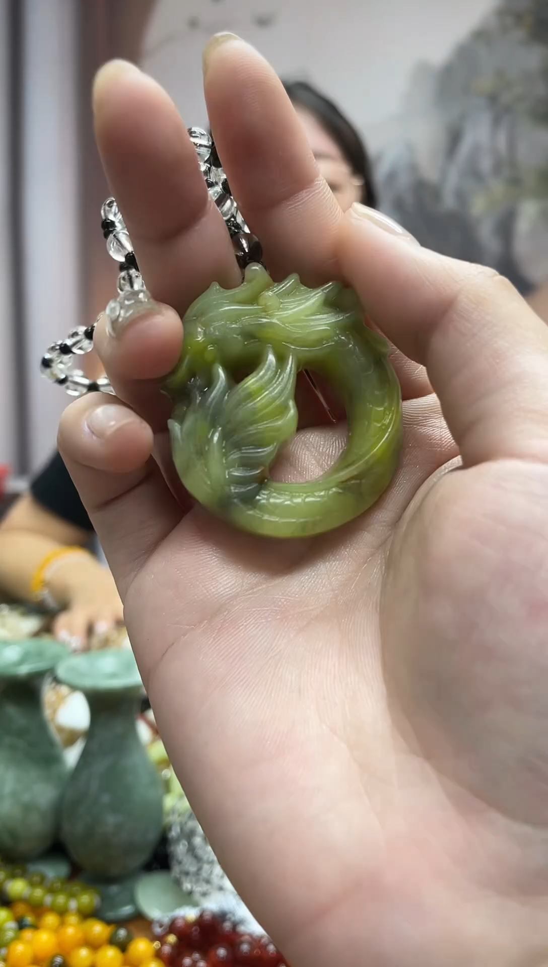 未镶嵌岫玉吊坠·
