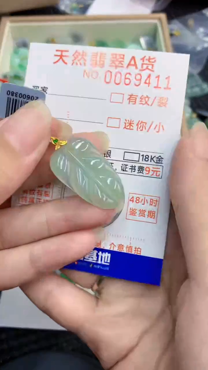 【闪购商品】翡翠颈饰18K金镶嵌            8