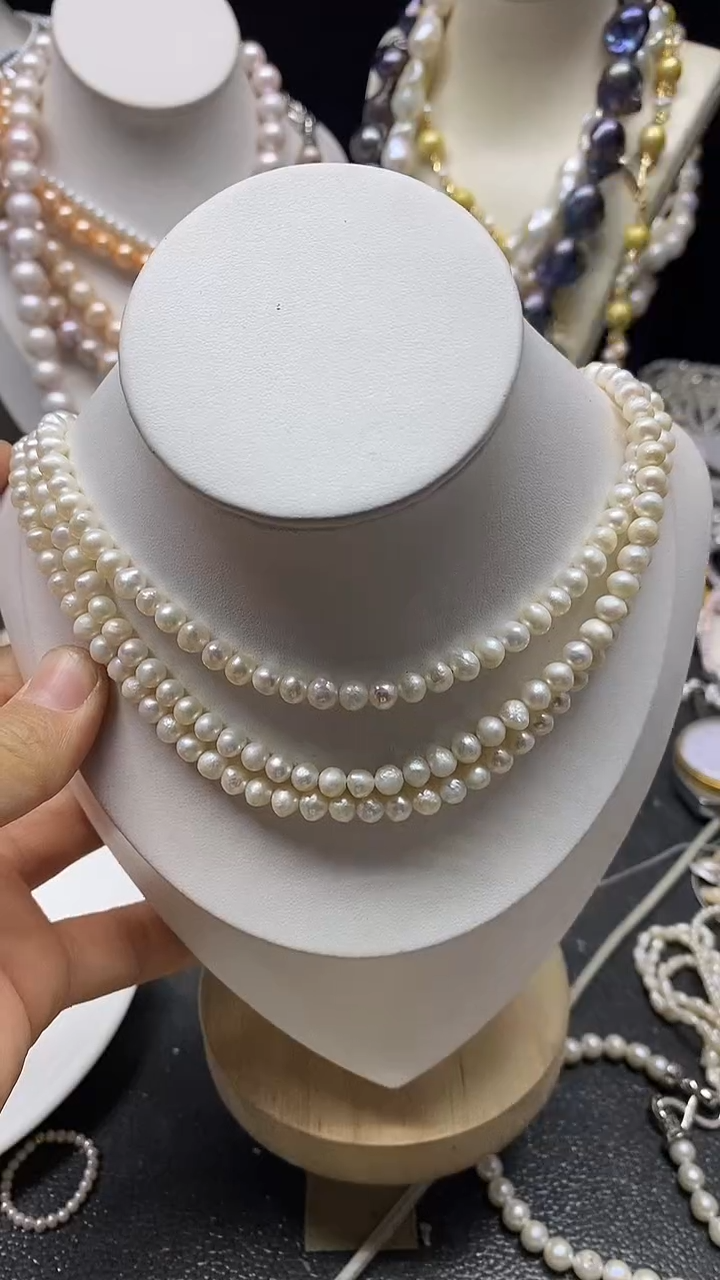 颈饰未镶嵌淡水珍珠多人