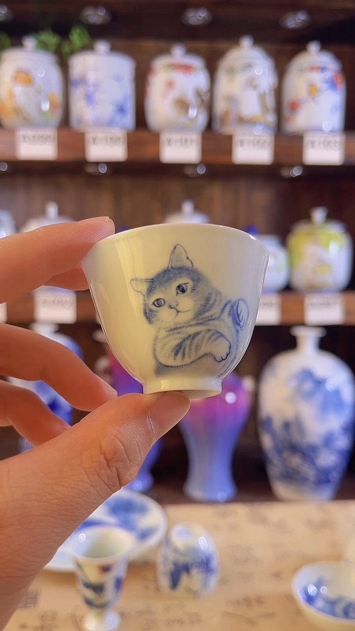 迎君陶瓷纯手工手绘