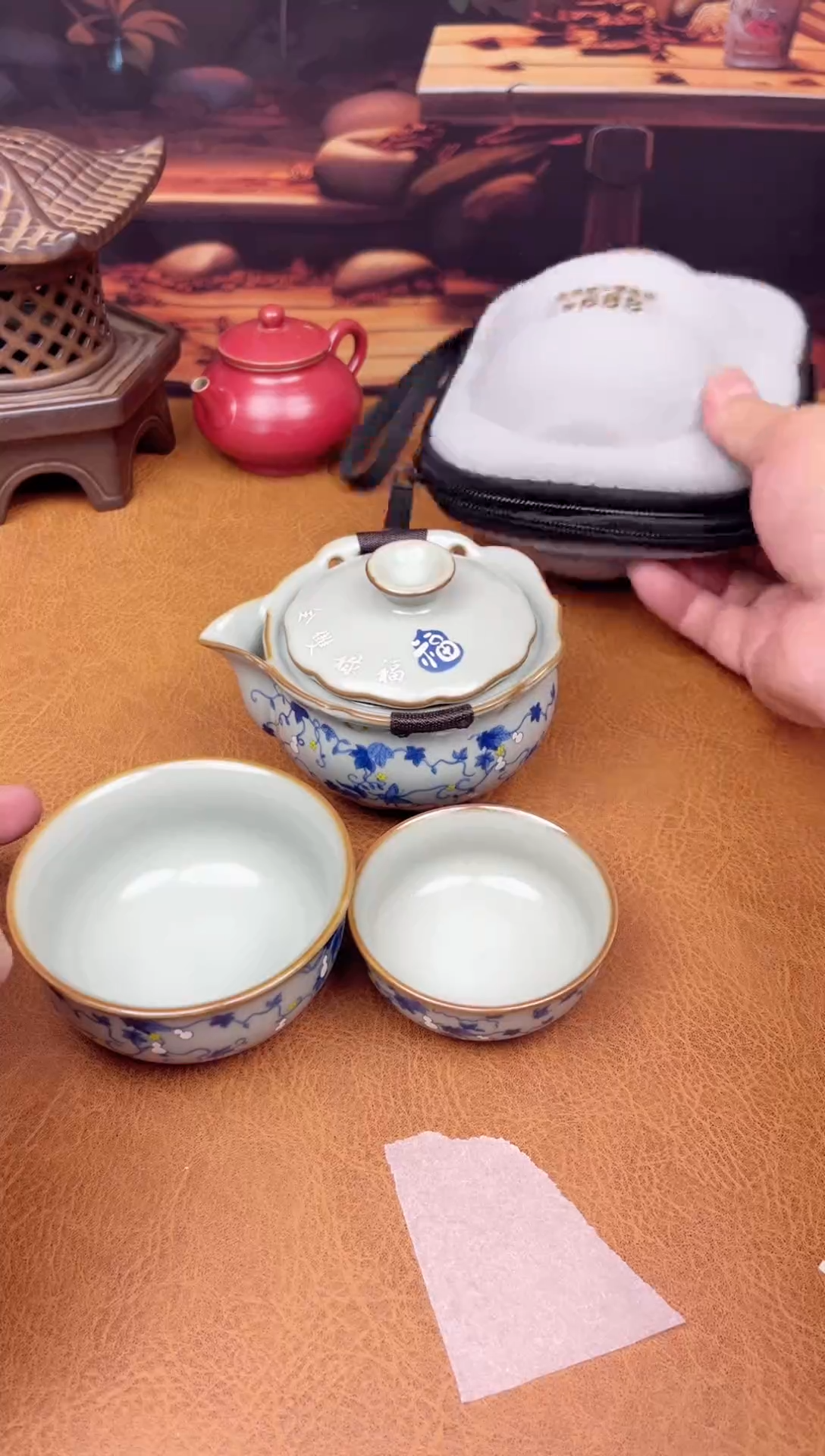 【闪购商品】陶瓷茶具摆件茶叶罐