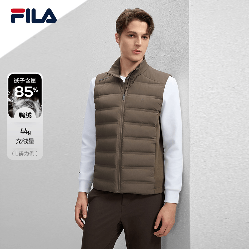 Fila/斐乐男【FILA高质VC羽绒背心】户外保暖防风马甲F61M543988A