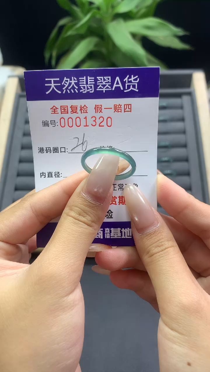 未镶嵌戒指翡翠天然  1320