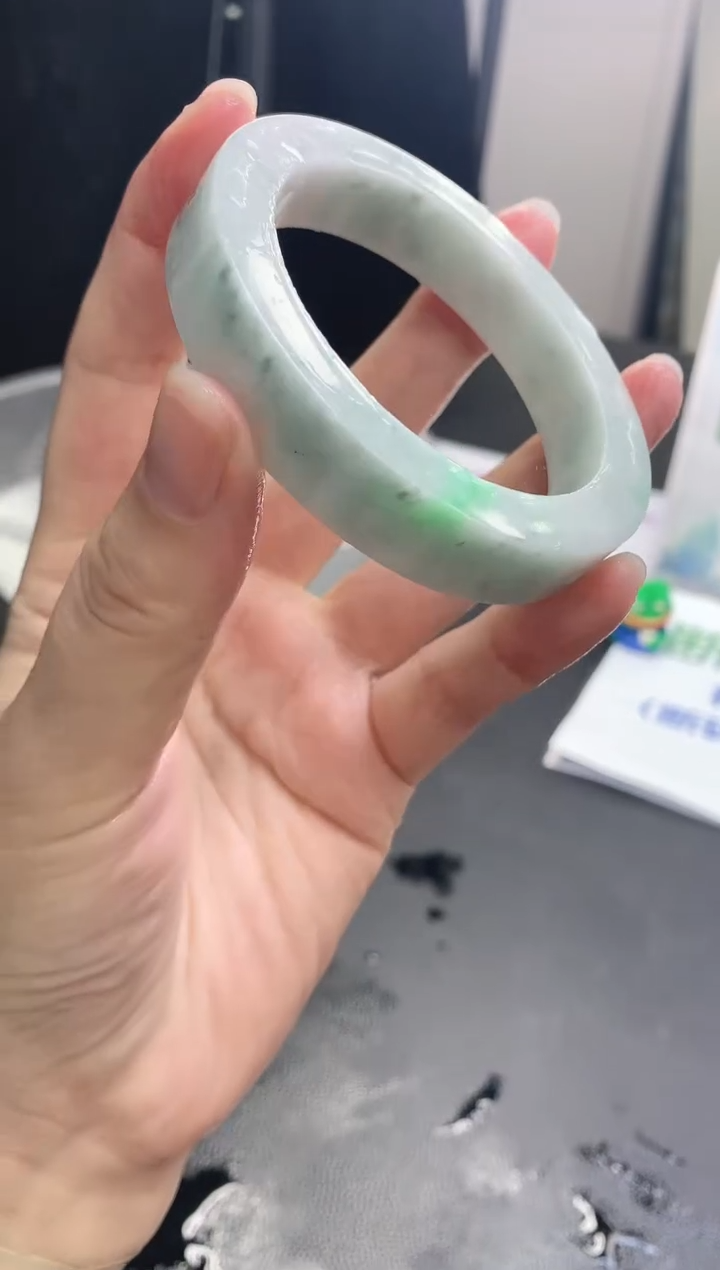 【闪购商品】定制翡翠手镯未镶嵌41 58-61正