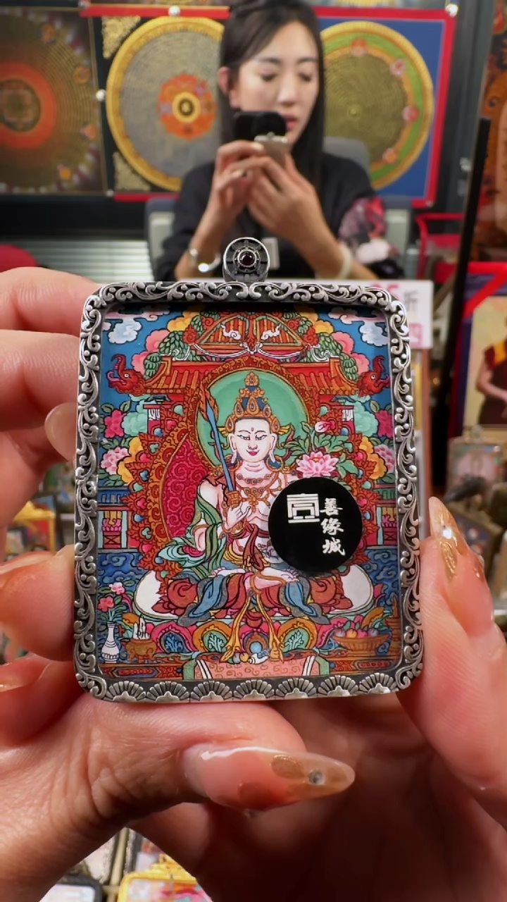 【闪购商品】吊坠壹善缘城手绘唐卡虚空藏