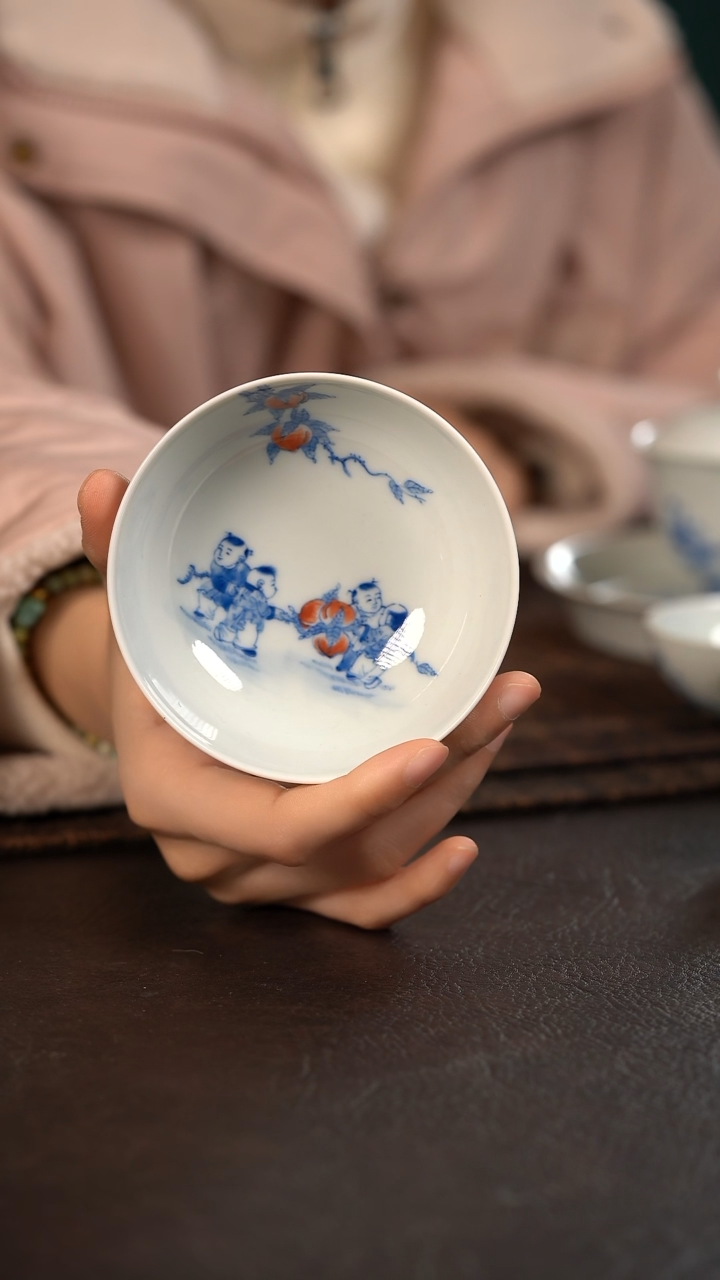 【闪购商品】杯聚澜堂九桃五福大普洱杯