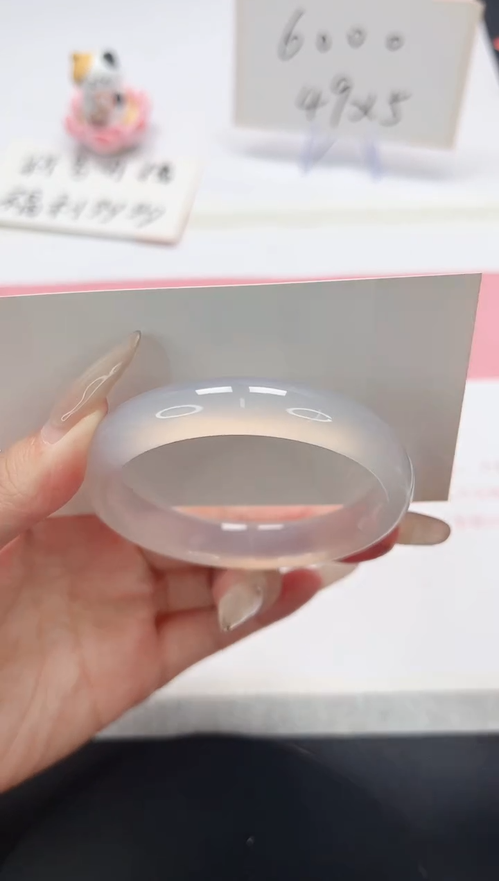 【闪购商品】石英质玉手镯未镶嵌A169-55.5