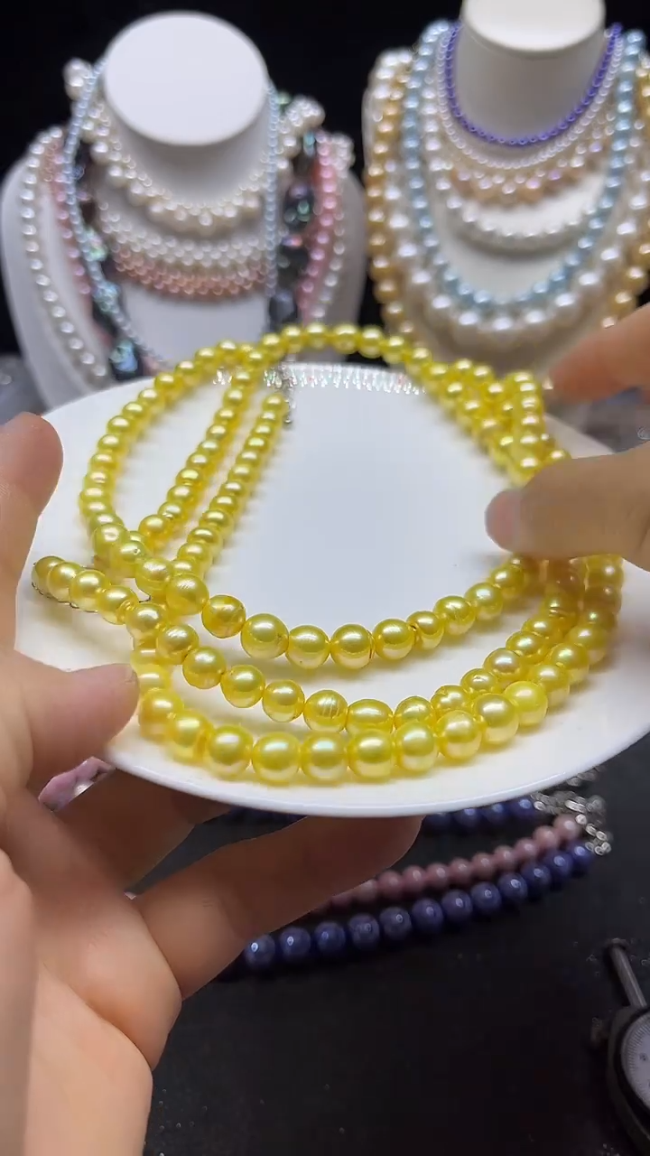 淡水珍珠未镶嵌颈饰多人