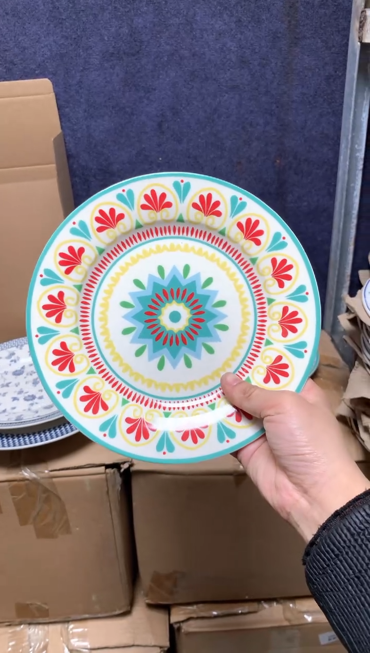 【闪购商品】瓷片陶瓷原单CC687餐具1个8寸