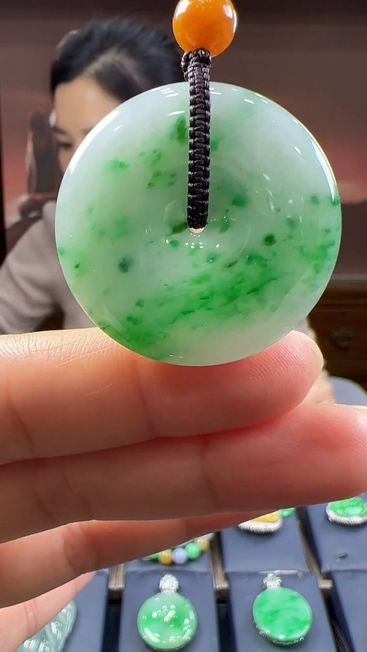 未镶嵌挂件翡翠平安扣