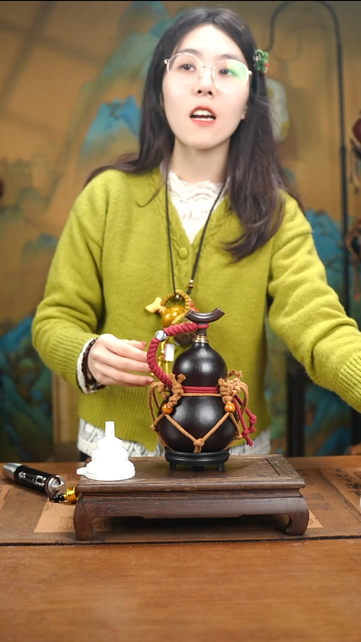 XJ016网兜款大漆酒葫芦（现货现发）