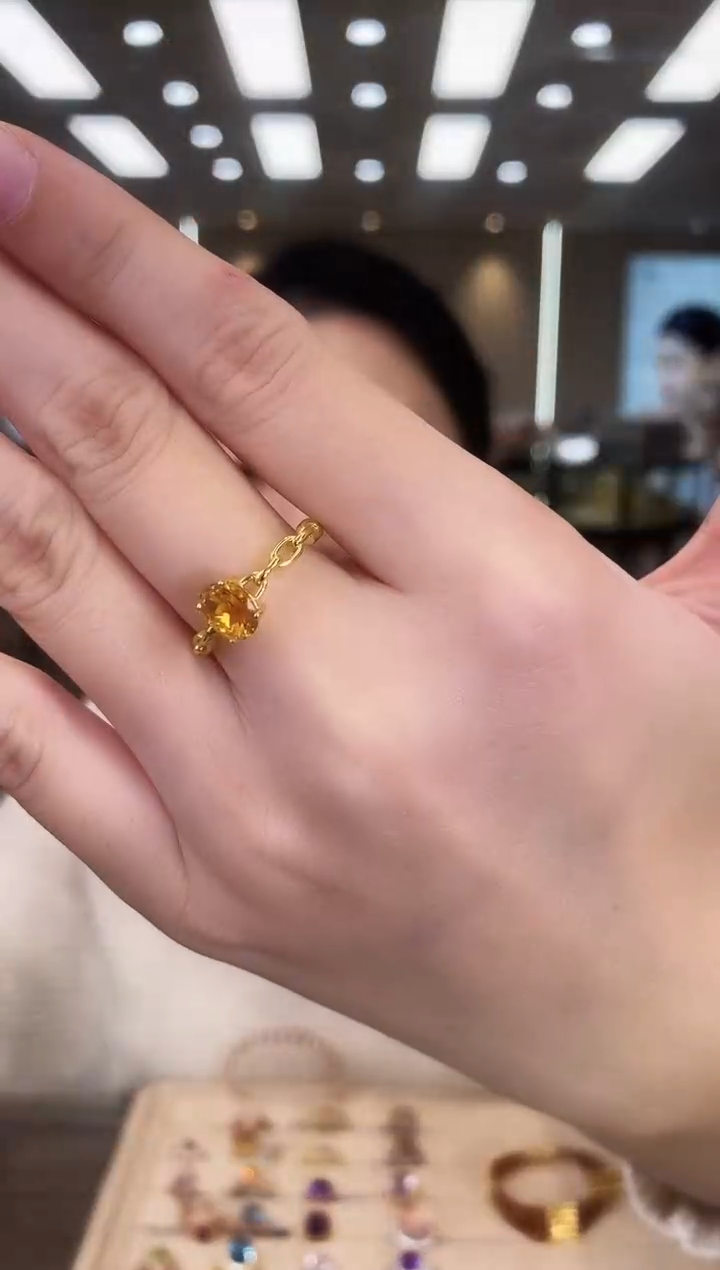 银S925镶嵌戒指水晶09