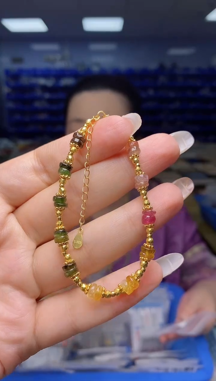 G12630银S925镶嵌碧玺G12630