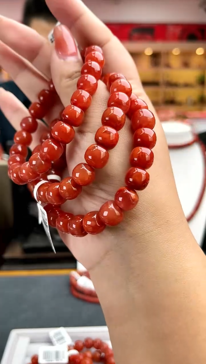 【闪购商品】南红玛瑙卡10瓦西老型单圈-多样性发一件未镶嵌一件31