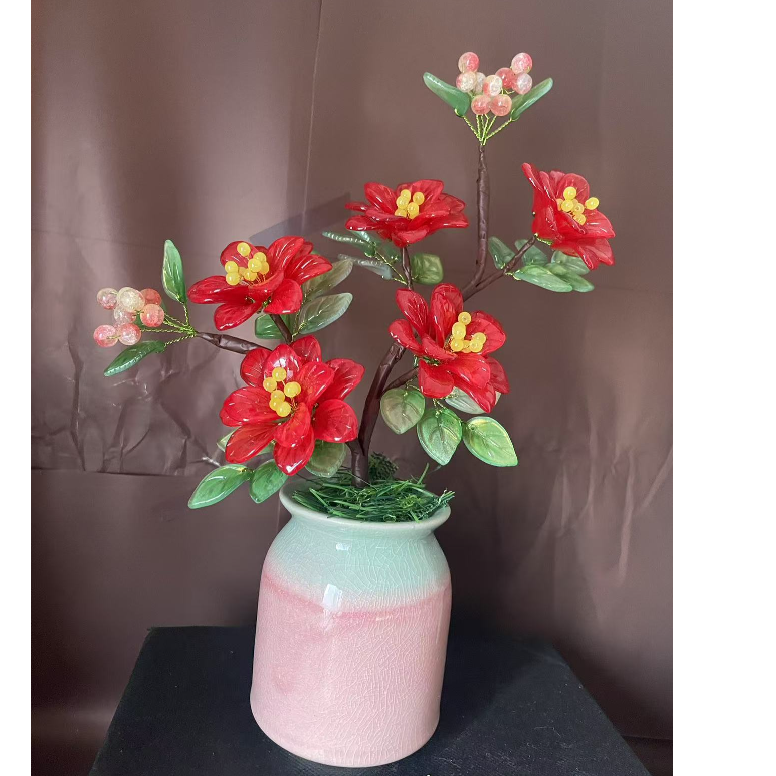 【清仓】琉璃天竺牡丹（小瓶）DIY材料包