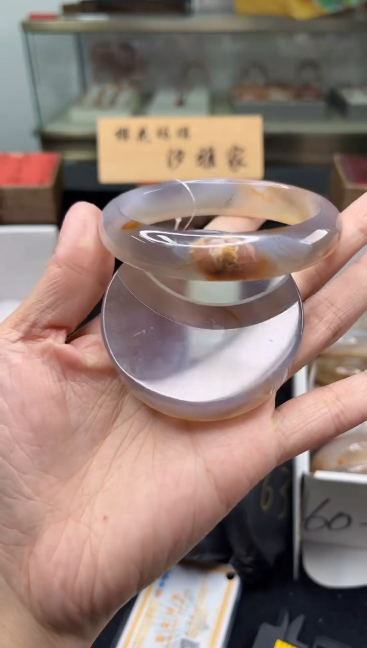 未镶嵌手镯石英质玉62圈口（赠品镯心）34327559