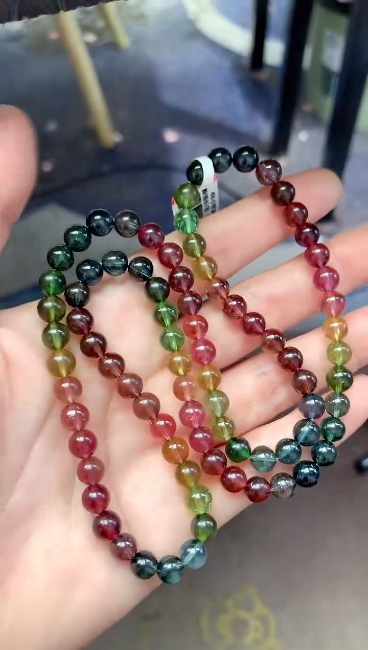 未镶嵌手串碧玺多样性发一条