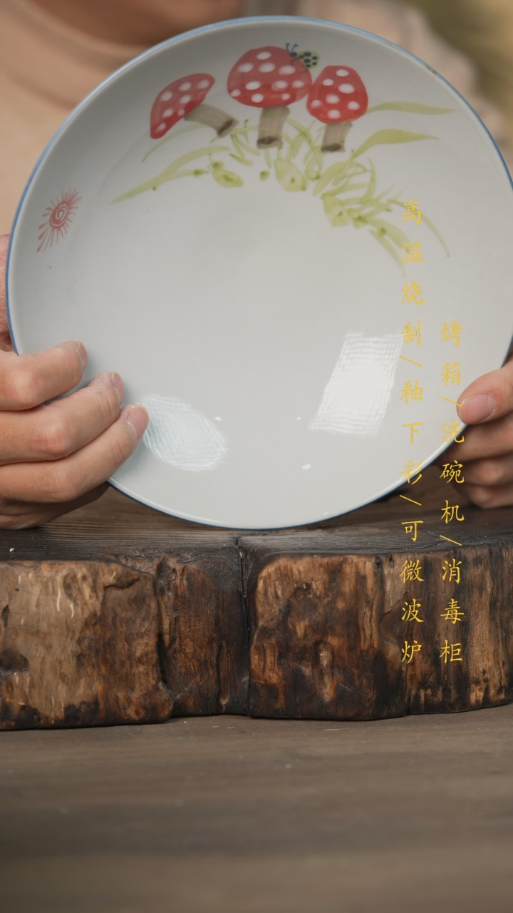 【闪购商品】瓷片景德镇高温釉下彩可微波烤箱洗碗机