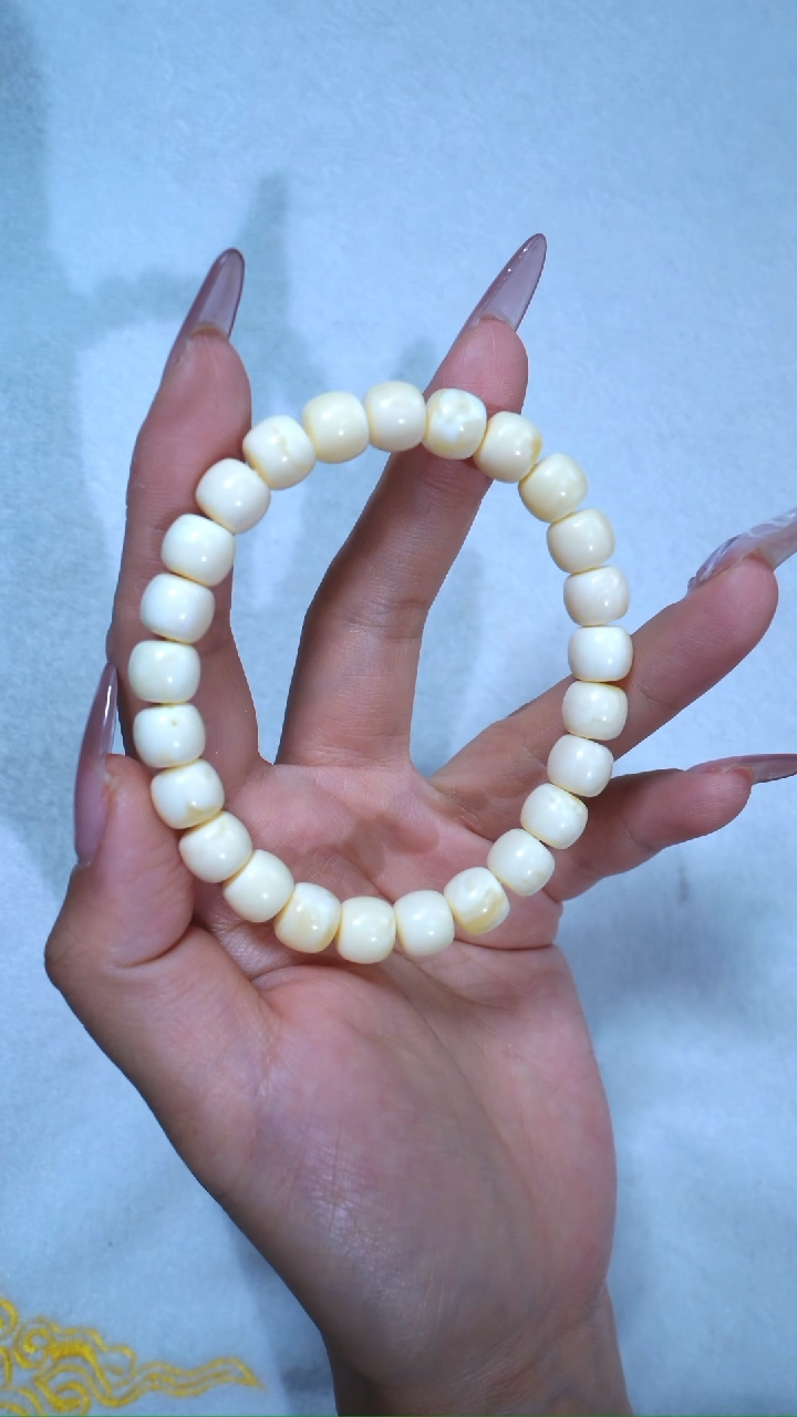 【闪购商品】蜜蜡手链未镶嵌9.2mm收藏级满瓷白浓蜡顺色