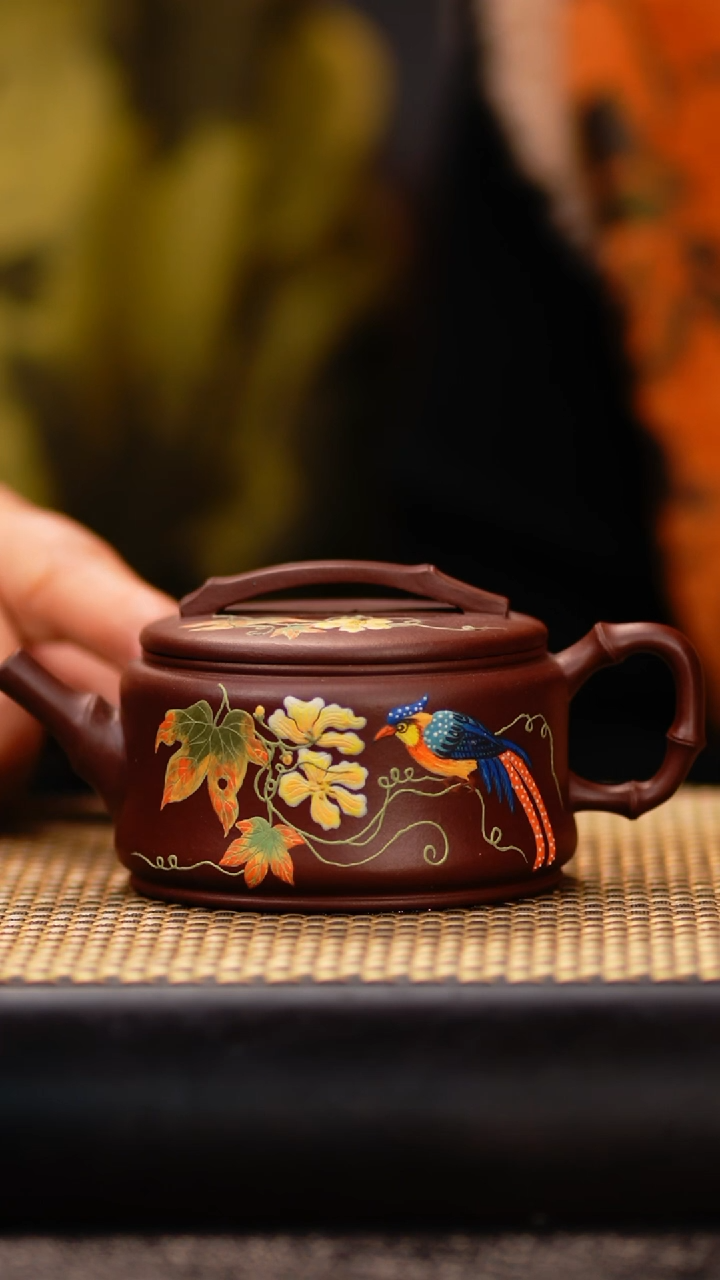 LJ108紫泥 竹汉瓦