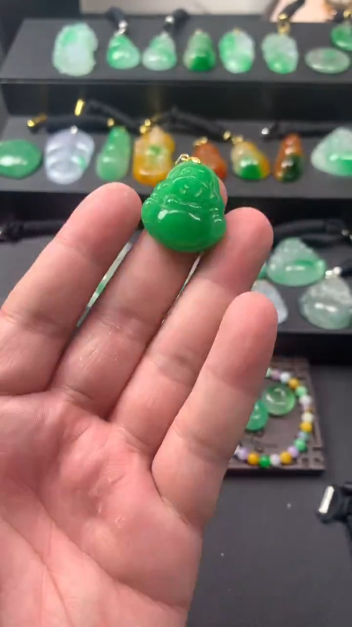 颈饰未镶嵌翡翠所见即所得，一图一物