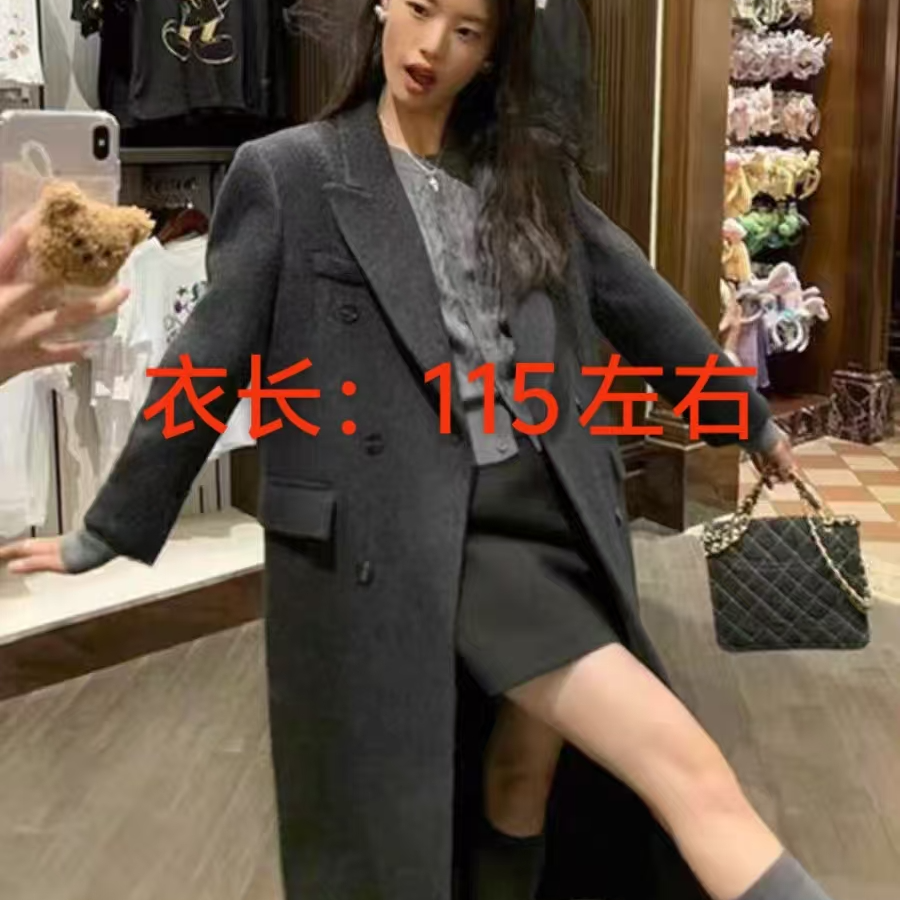 1923 加厚高级感赫本风呢子外套