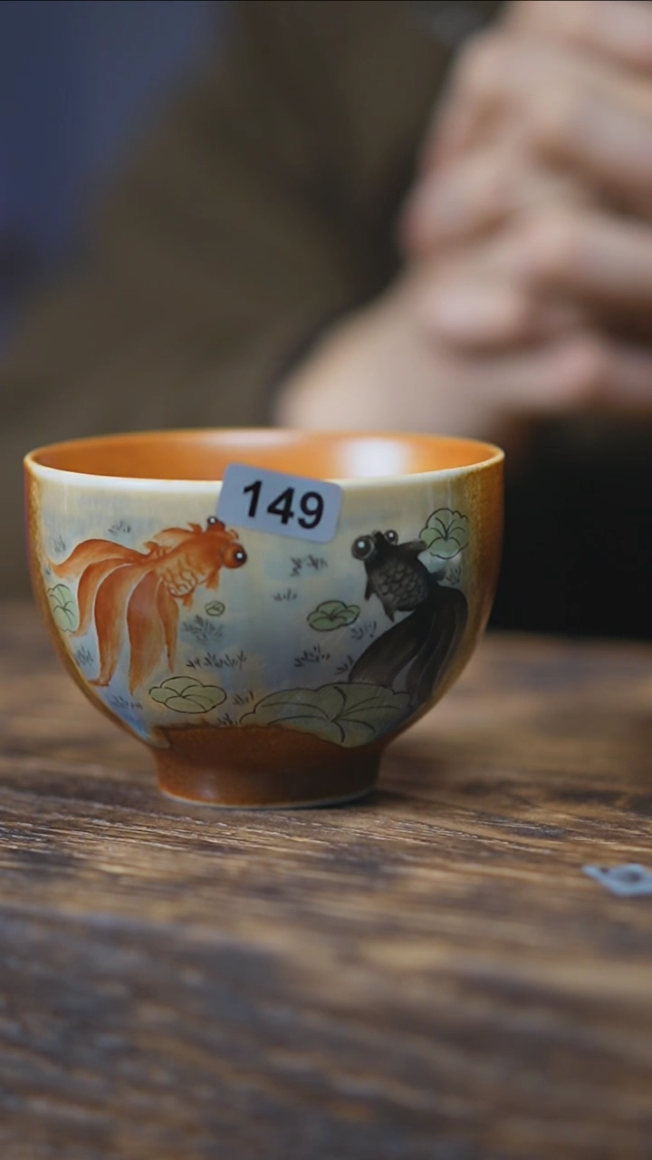 【闪购商品】149手绘系列金鱼单杯